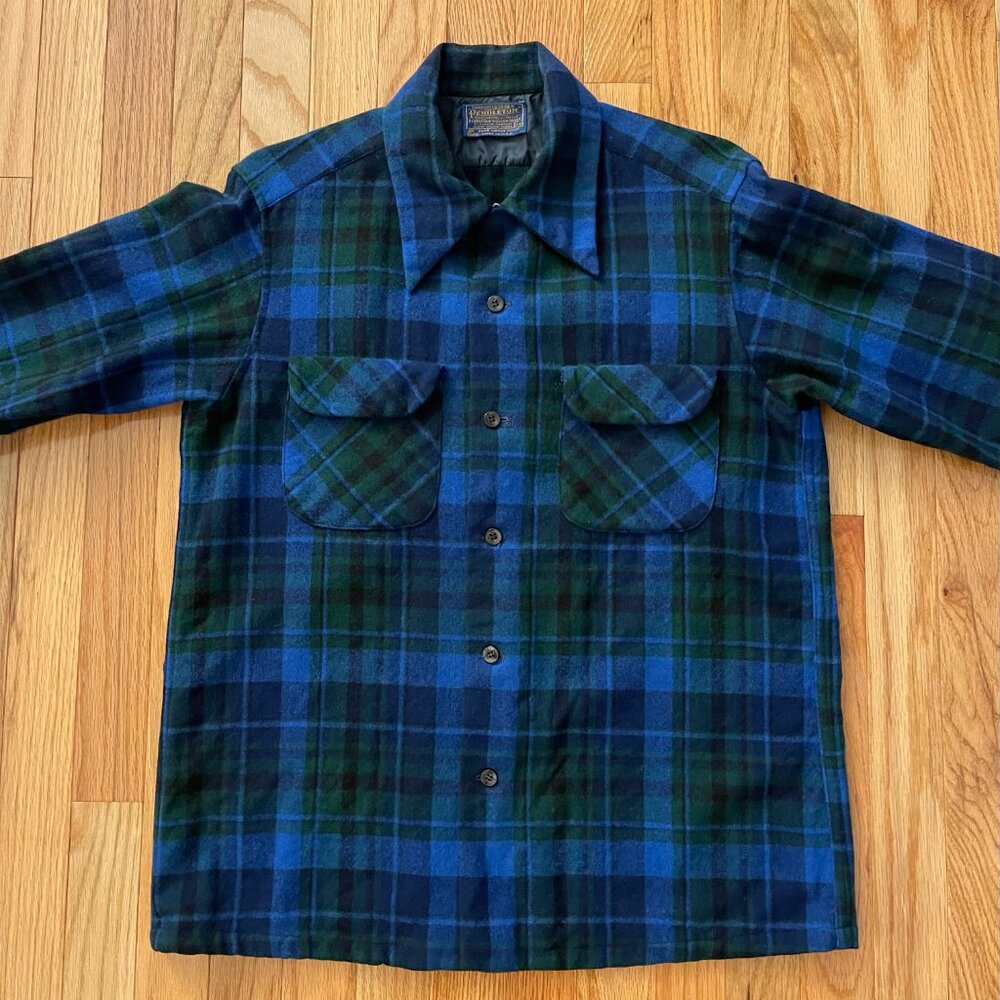 Pendleton (M) Vintage Men's Plaid Board Shirt Made in the USA